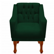 Poltrona Decorativa Estofada Capitonê para Sala Quarto Recepção Grécia - Nanda Decor